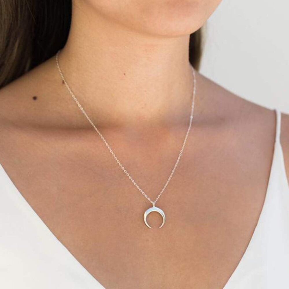 Dainty Layered Choker Necklace, Handmade Y Pendant Necklace Multilayer Bar Disc - Picture 6 of 6